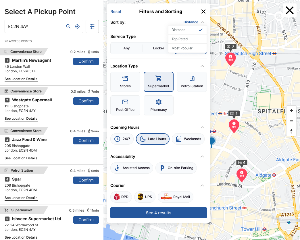 Filtering by Location